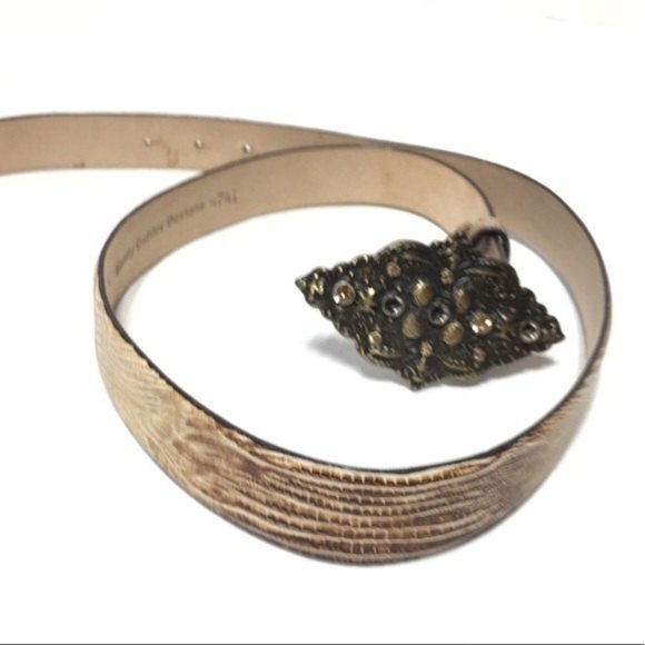 Sandy Duftler Designs Leather Boho Belt Size Large - Picture 5 of 8